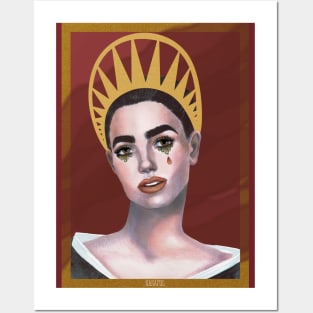 girl with a crown Posters and Art